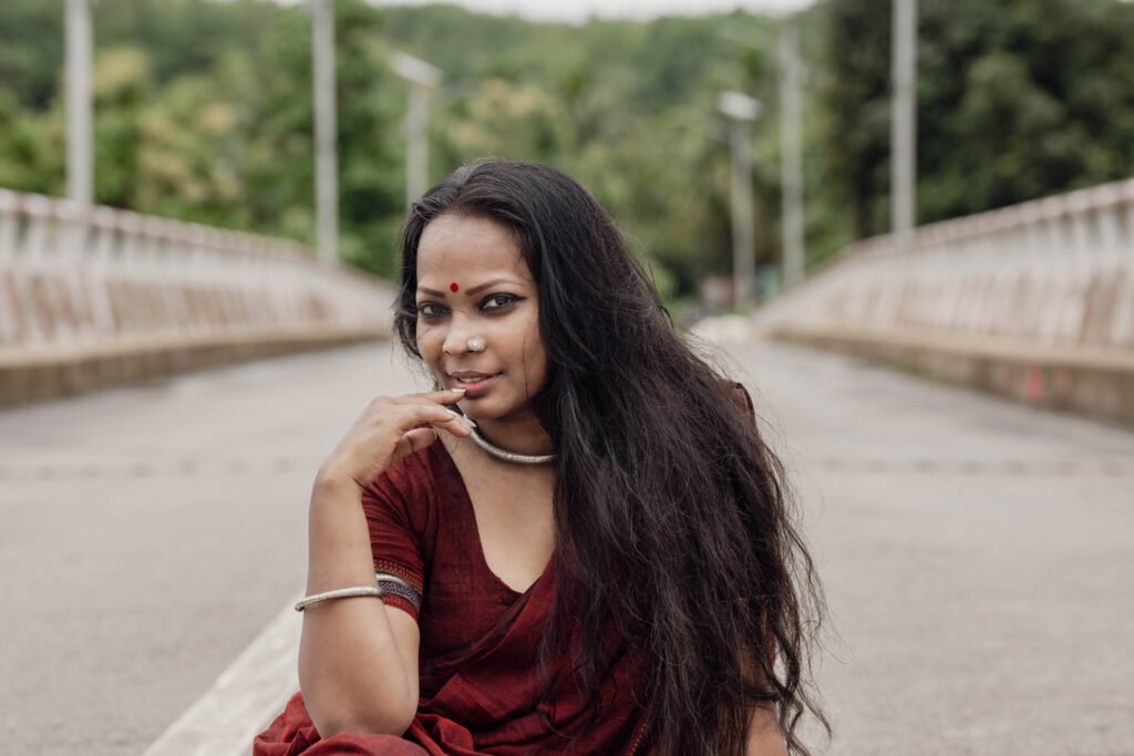 woman touching her teeth